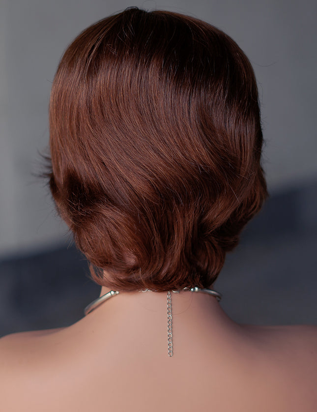 Machine made pixie cut wig---#4---JKF661---pay 1 get 2