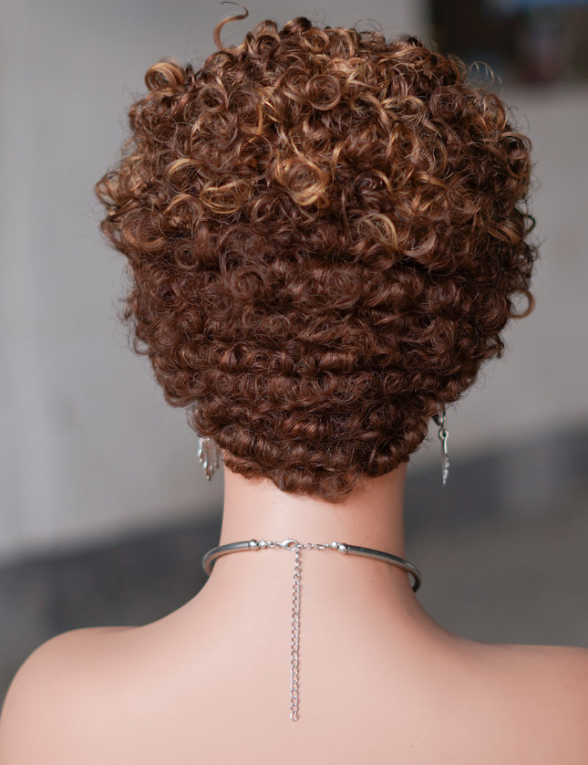 Machine made pixie cut wig---JK9042-#427-pay 1 get 2