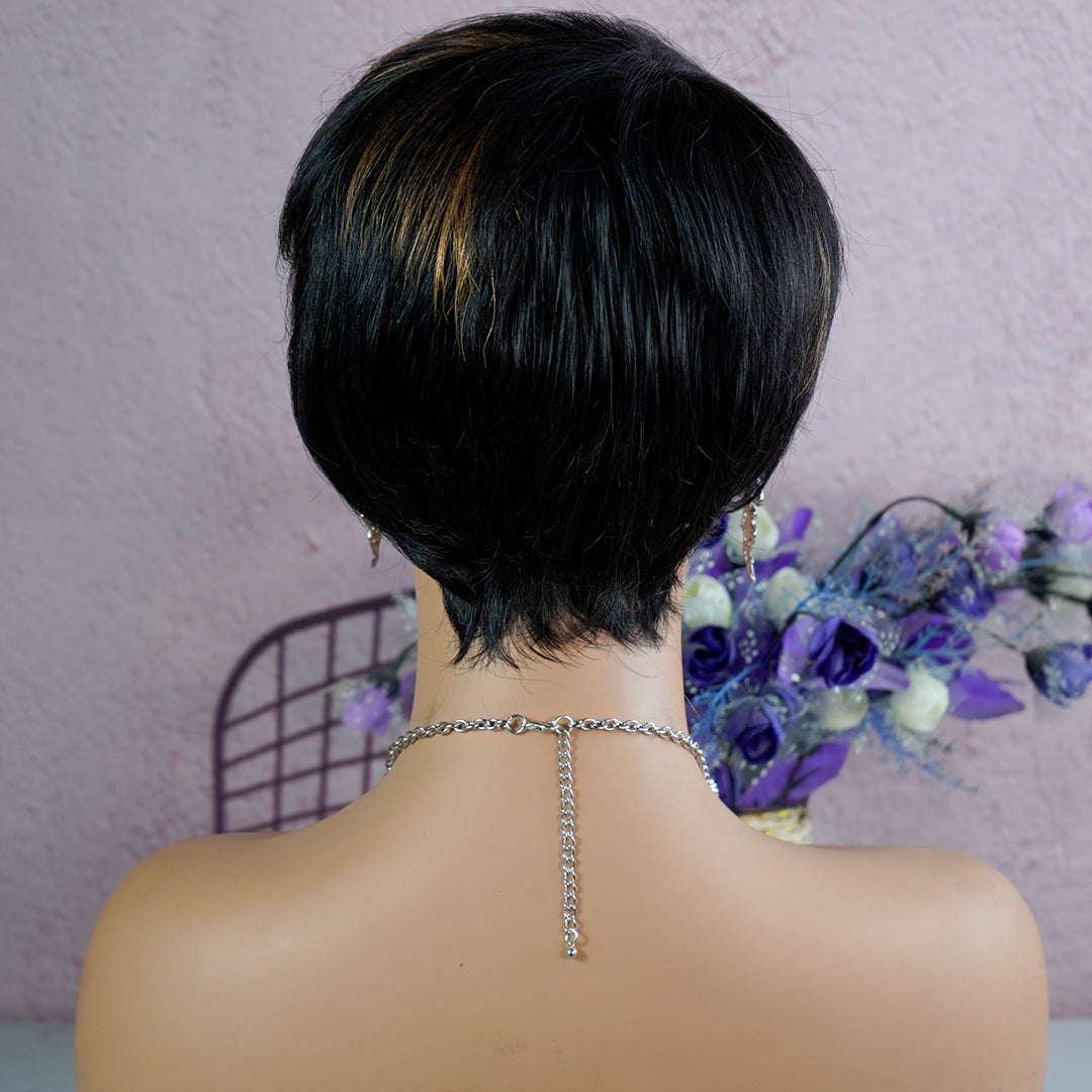 Machine made pixie cut wig---JK2214---RMB 61