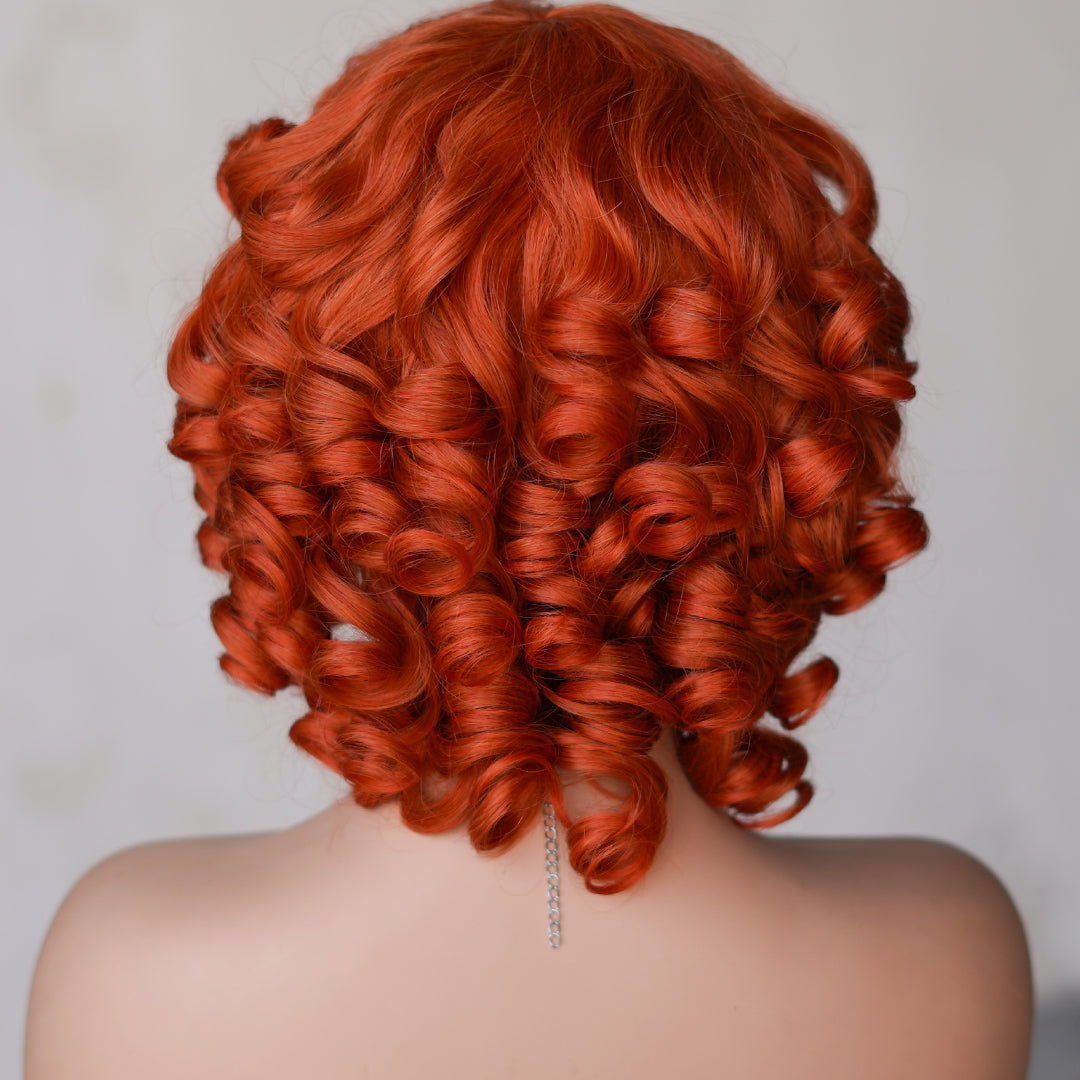 #350 color--full machine made wig with bang-ZZY031