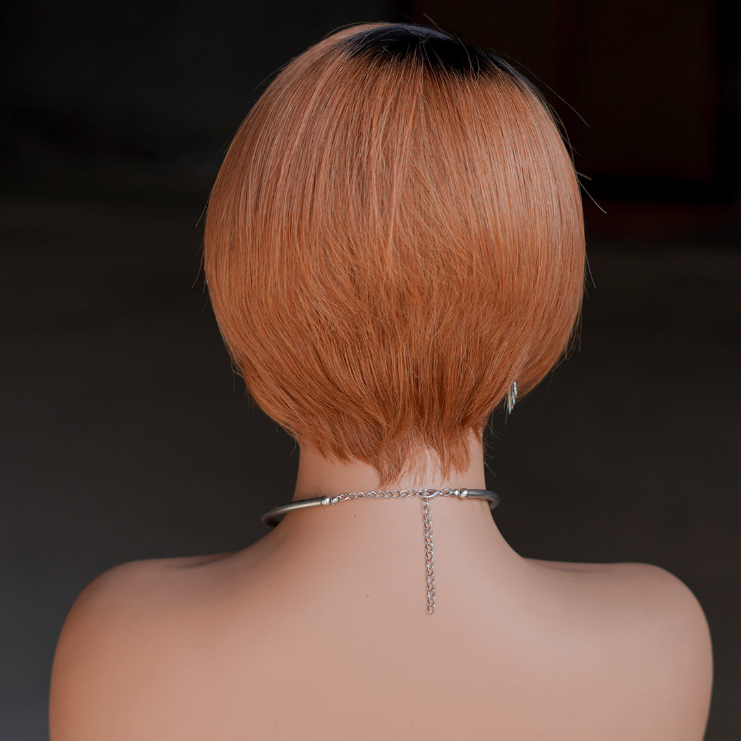 Pixie Cut Wig 13*4*1 lace part ---9164-1B/30#--RMB 120--100g