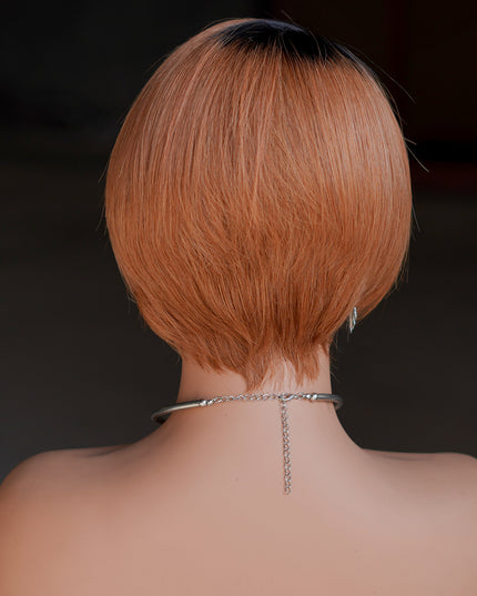 Pixie Cut Wig 13*4*1 lace part ---9164-1B/30#---pay 1 get 2