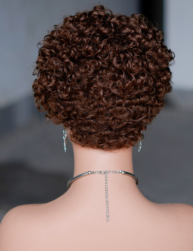 Machine made pixie cut wig--JK9042-#4-pay 1 get 2