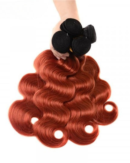 Ombre color 1B/33 body wave 12A human hair Bundles  1pc