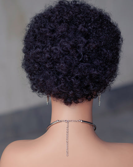 Machine made pixie cut wig---JK9032---#1B ---pay 1 get 2