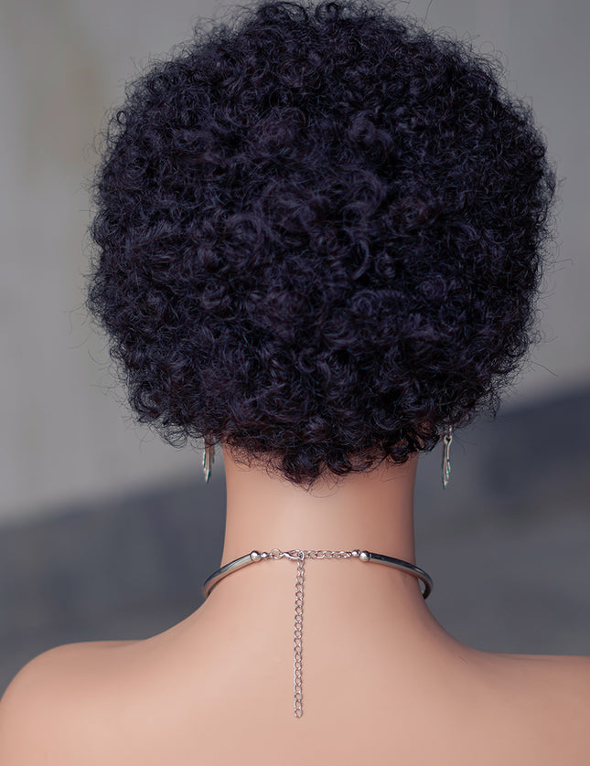 Machine made pixie cut wig---JK9032---#1B ---pay 1 get 2