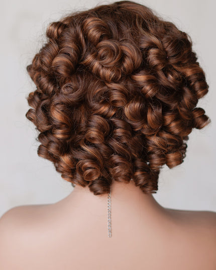 4/27 color--full machine made wig with bang---ZZY031