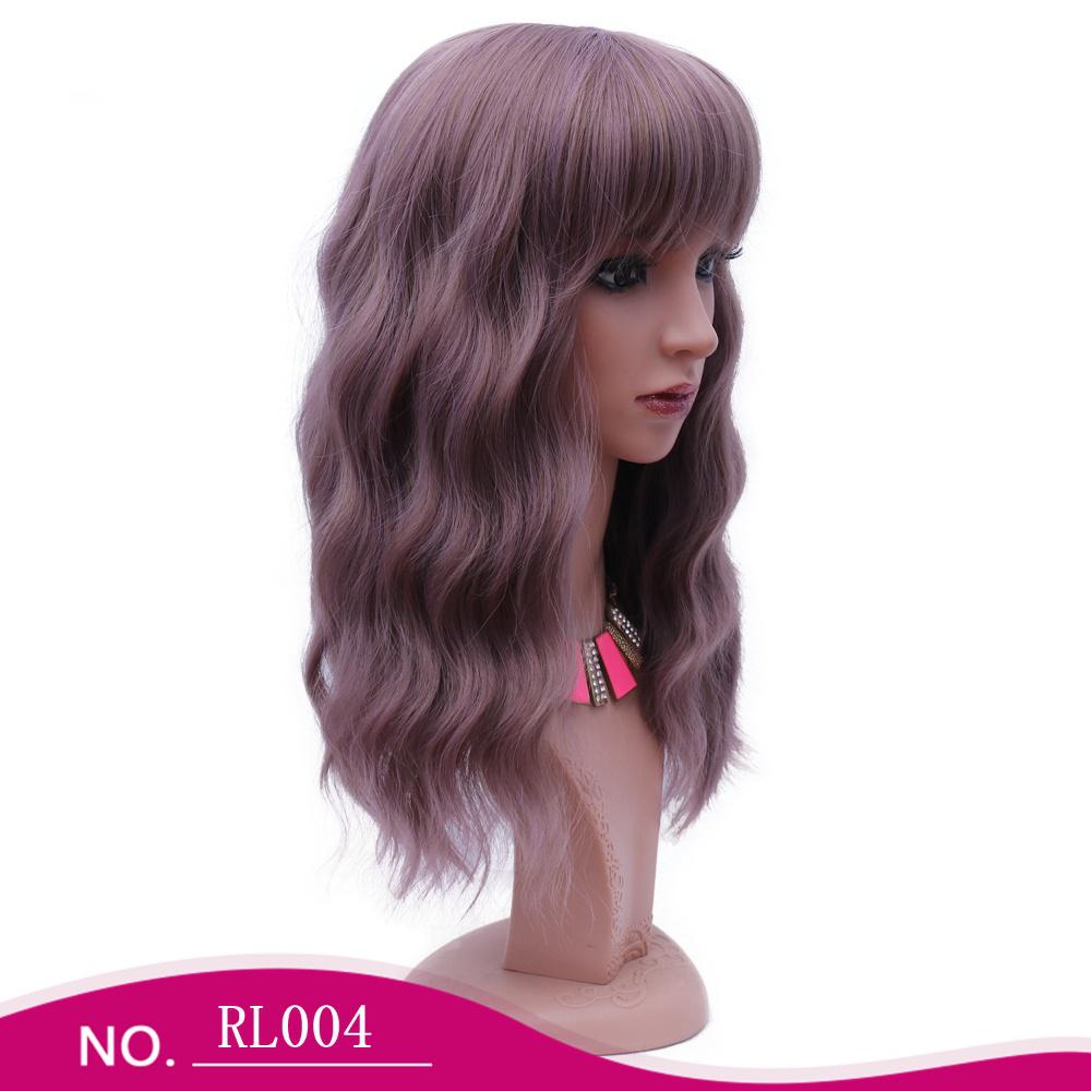 Fiber wig with a bang