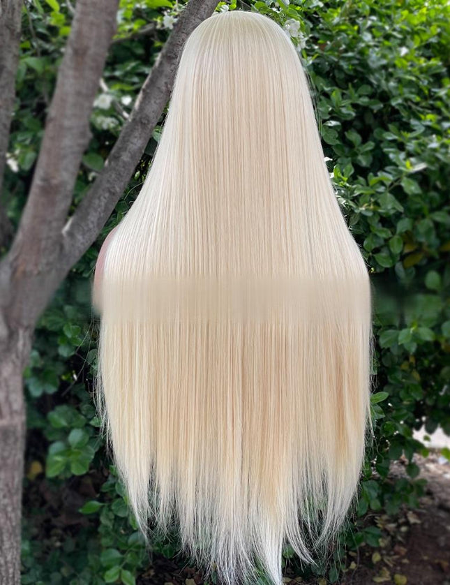 Synthetic lace frontal color wig---13*6---blonde color