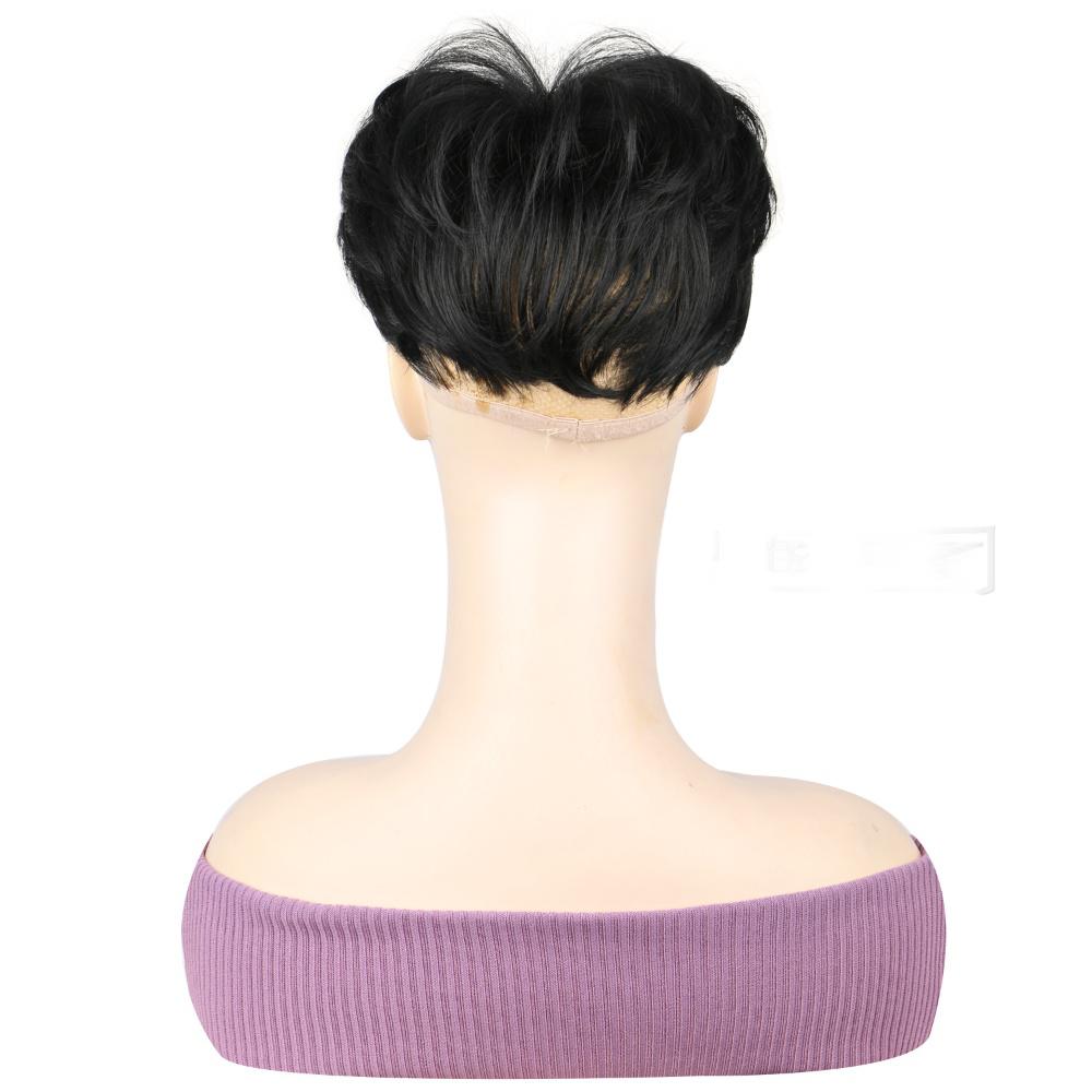 Fiber Short fluffy hair bag black color