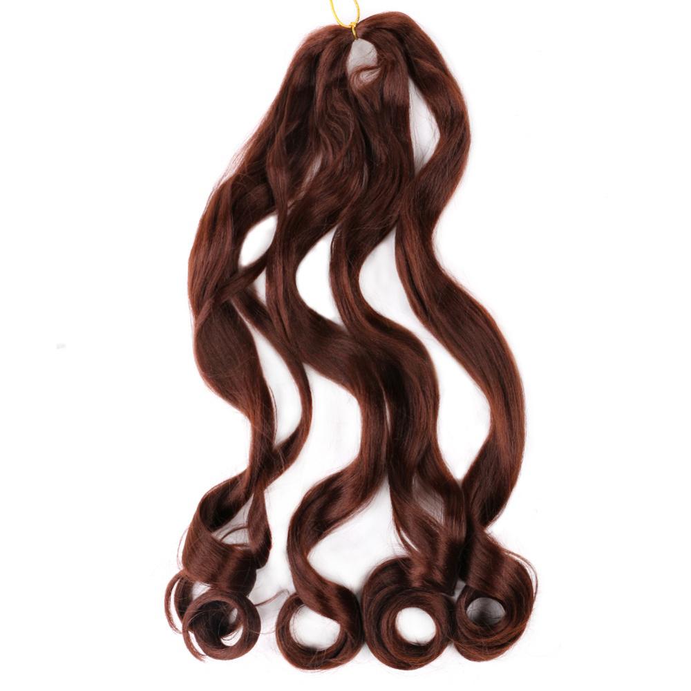 Fiber Loose Wave Crochet ---brown color