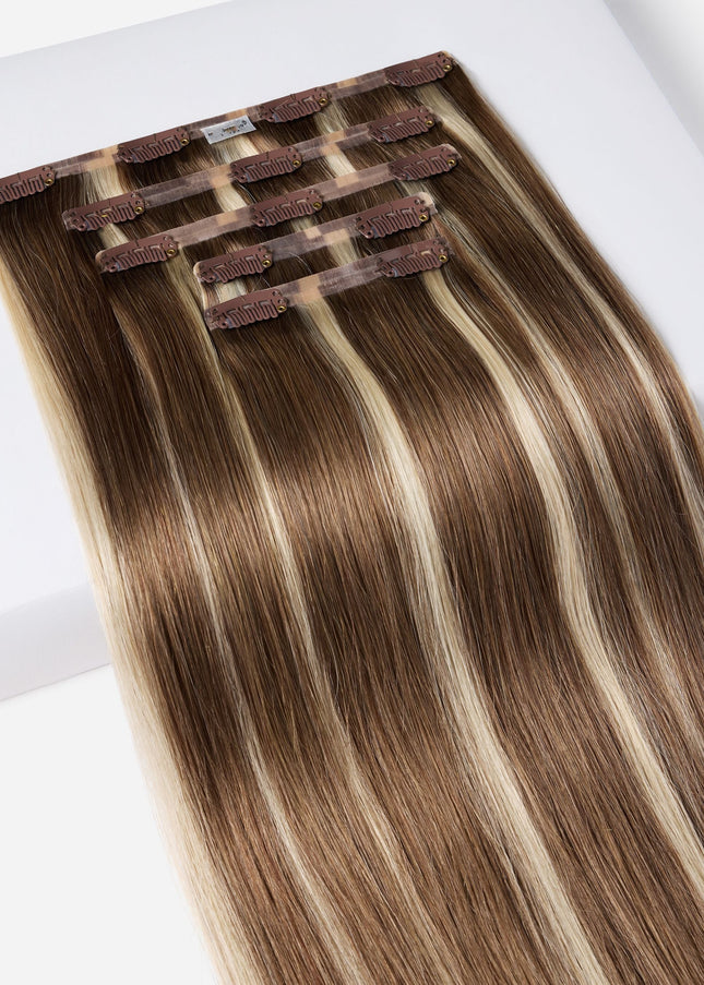 PU clip hair extensions---#6006
