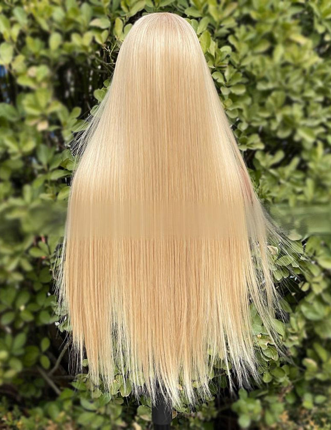 Synthetic lace frontal color wig---13*4---highlight blonde color--- pay 1 get 2