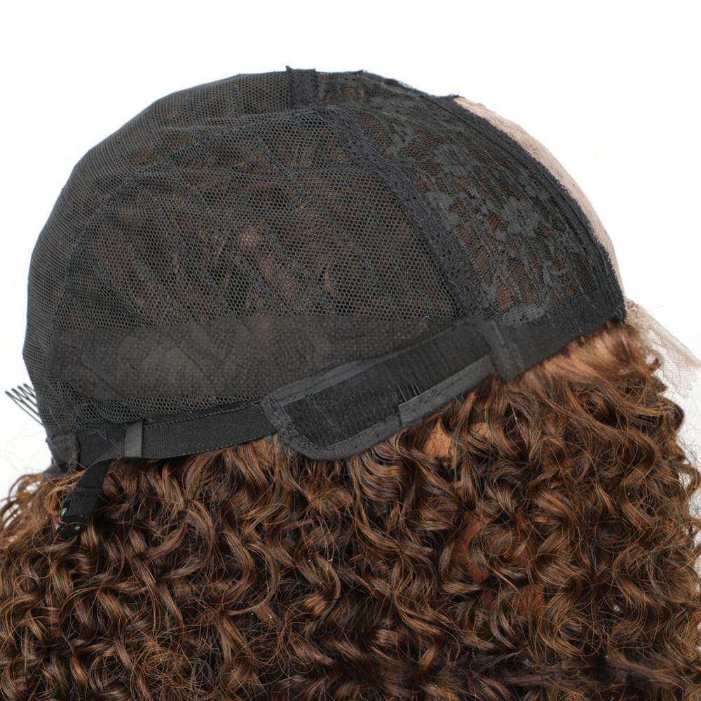 Fiber small curly wig front lace European and American long curly hair WIG-2