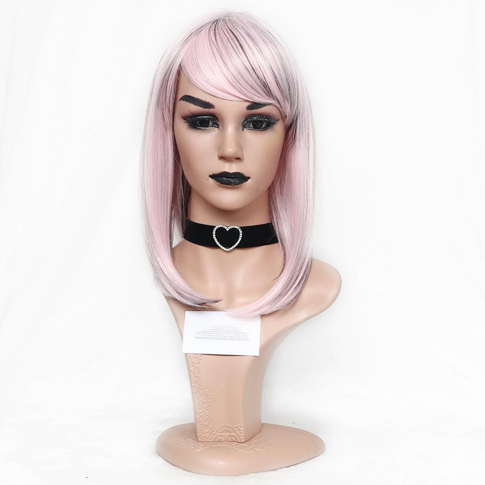 Fiber fashion women wig-pink