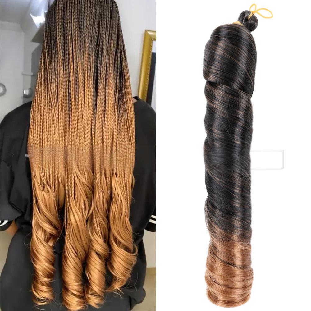 Loose Wave Crochet Hair Single-tube Big Curl Spiral Curl- color T30