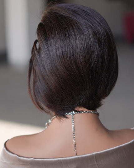 Pixie cut wig 13x4 Lace Frontal Wig---color #1B---JK045