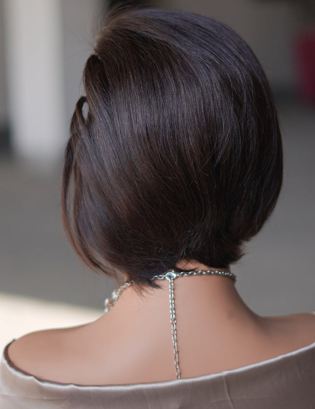 Pixie cut wig 13x4 Lace Frontal Wig---color #1B---JK045