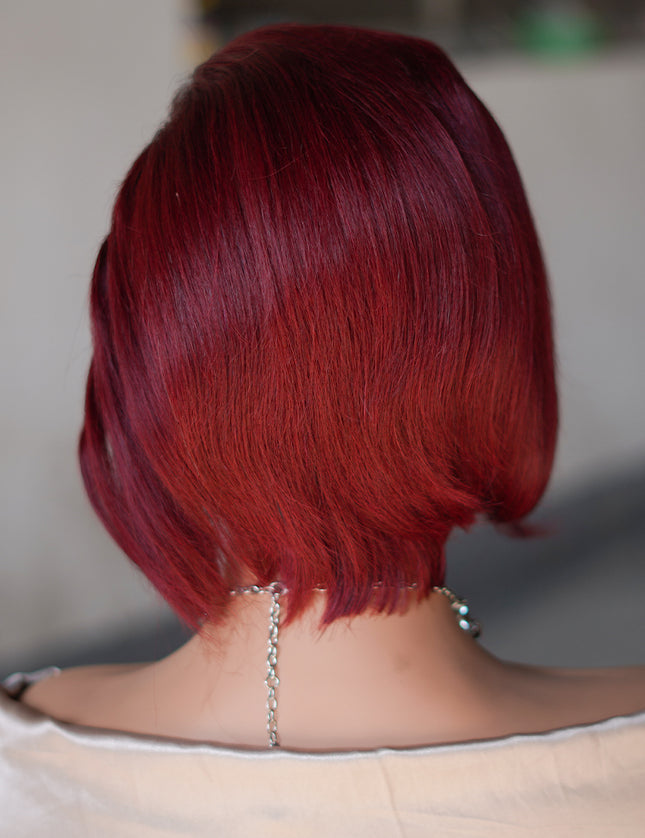 Pixie cut wig 13x4 Lace Frontal Wig---JK045----color #99