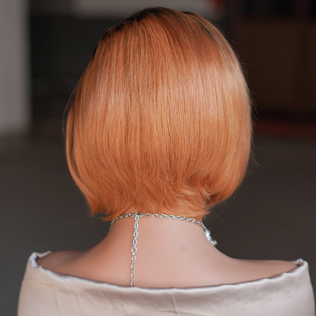 Pixie cut wig 13x4 Lace Frontal Wig---JK8818--Ombre #T30---RMB 187---130g