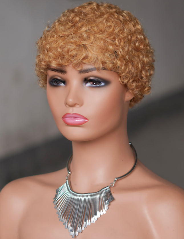 Machine made pixie cut wig---JK9044---#27-pay 1 get 2