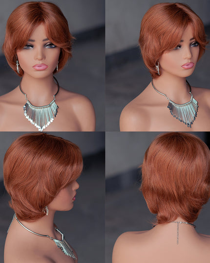 Machine made pixie cut wig---#30----JKF661---pay 1 get 2