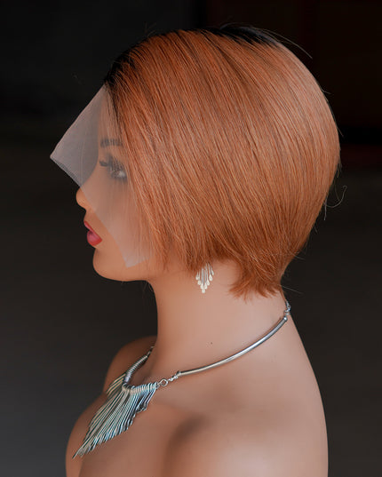 Pixie Cut Wig 13*4*1 lace part ---9164-1B/30#---pay 1 get 2