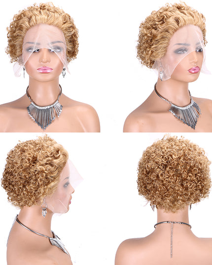 Pixie Cut Wig 13*1 lace part---JK2016---27#---buy 1 get 2