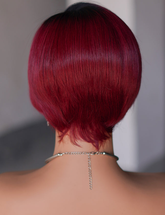 Pixie Cut Wig 13*4*1 lace part ---9164-1B/99#---pay 1 get 2