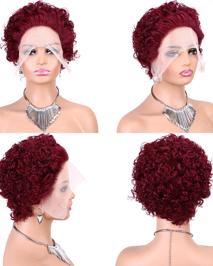 Pixie Cut Wig 13*1 lace part ---JK2016---99#---buy 1 get 2