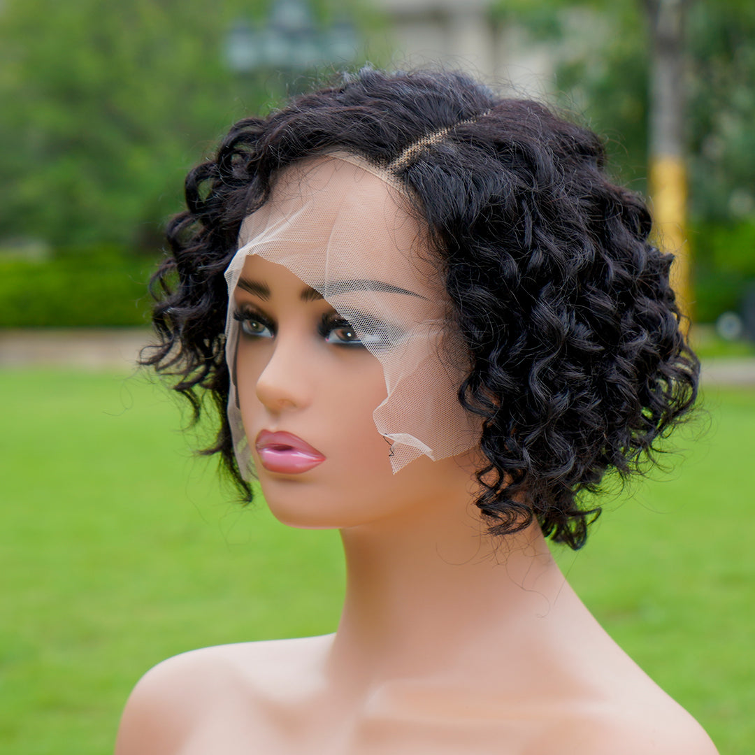 Pixie Cut Wig 13*4*1 lace part -Model--9009-1B#---RMB 165--110g