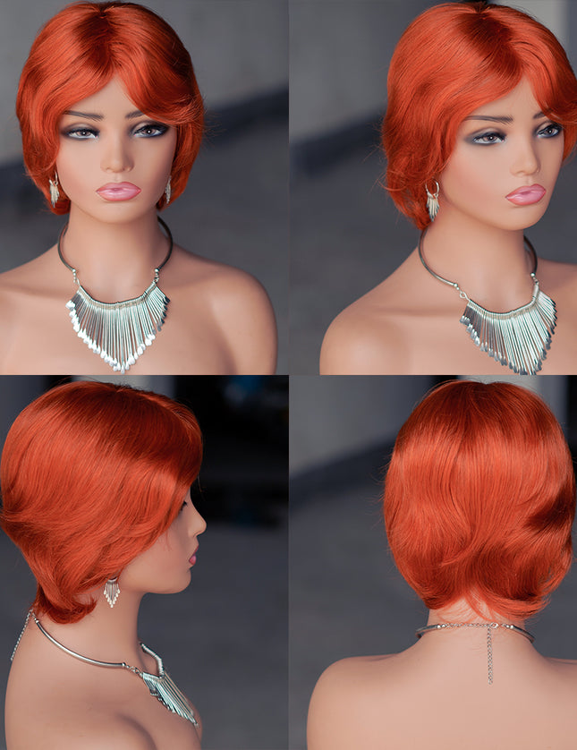 Machine made pixie cut wig---#350---JKF661--- pay 1 get 2