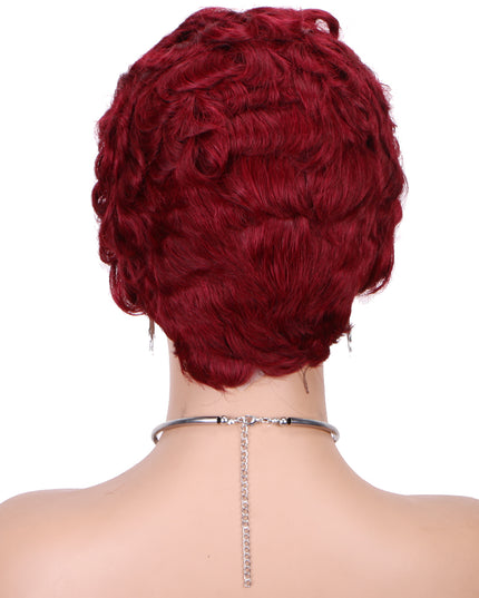 Pixie Cut Wig 13x4 lace Frontal #99---JK06