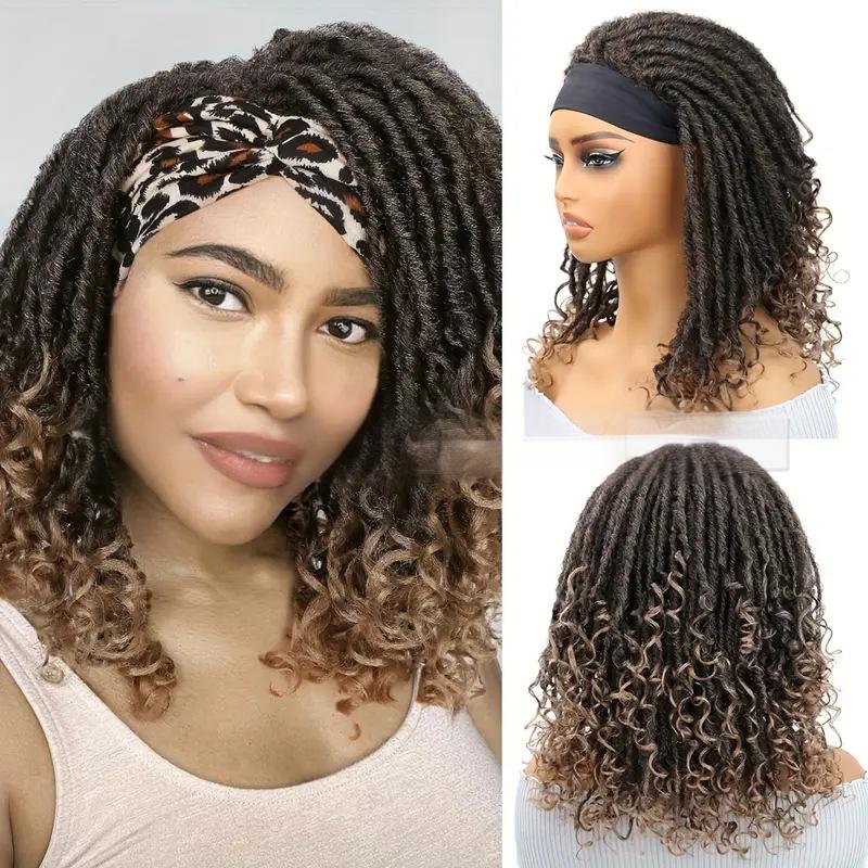 Fiber hair wig small roll Dread locks