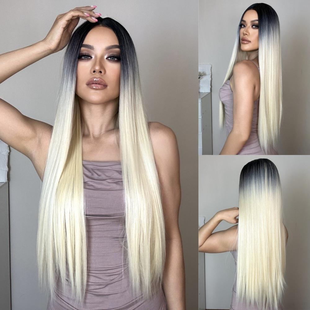 FIBER Wig, women's dyed headband, ombre blonde