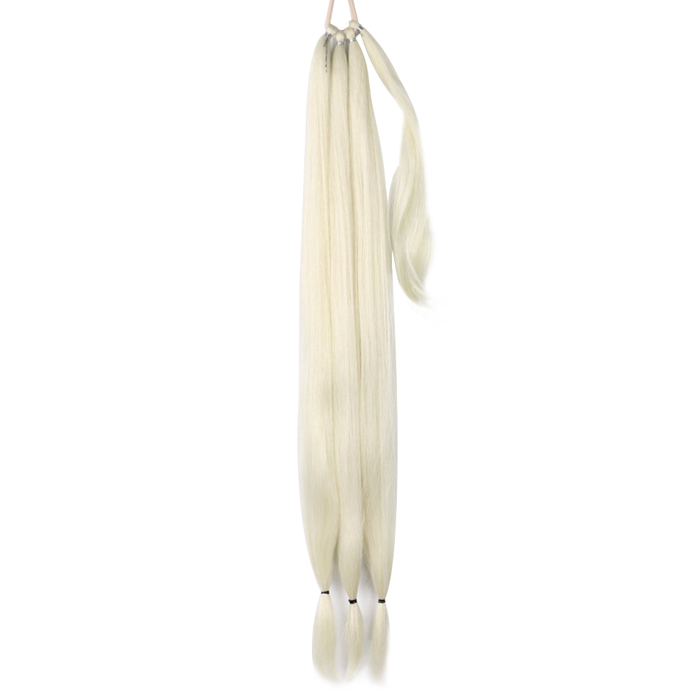 Fiber Hair Boxing Long Braid Ponytail- color 613