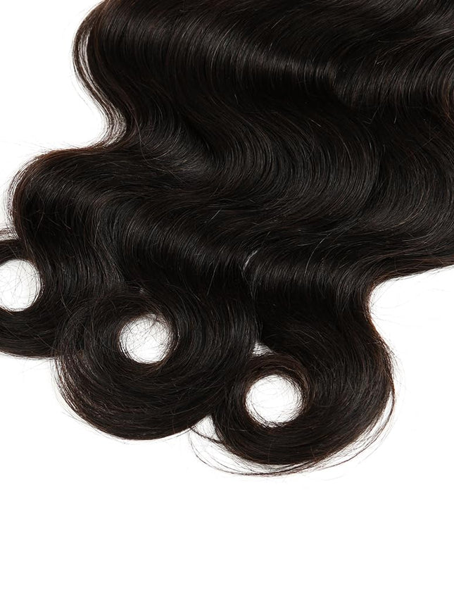 Body wave natural black color 15A human hair bulk for braiding