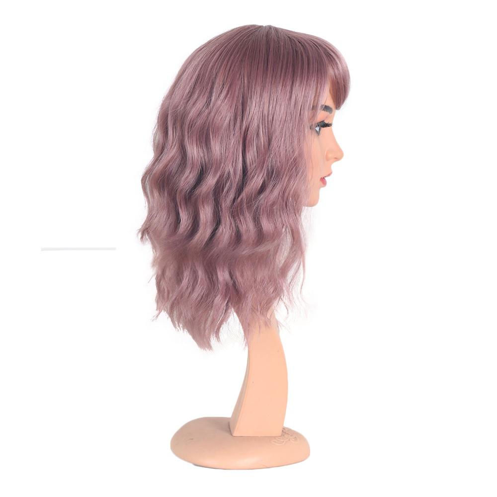 Cosplay fiber wig with a bang