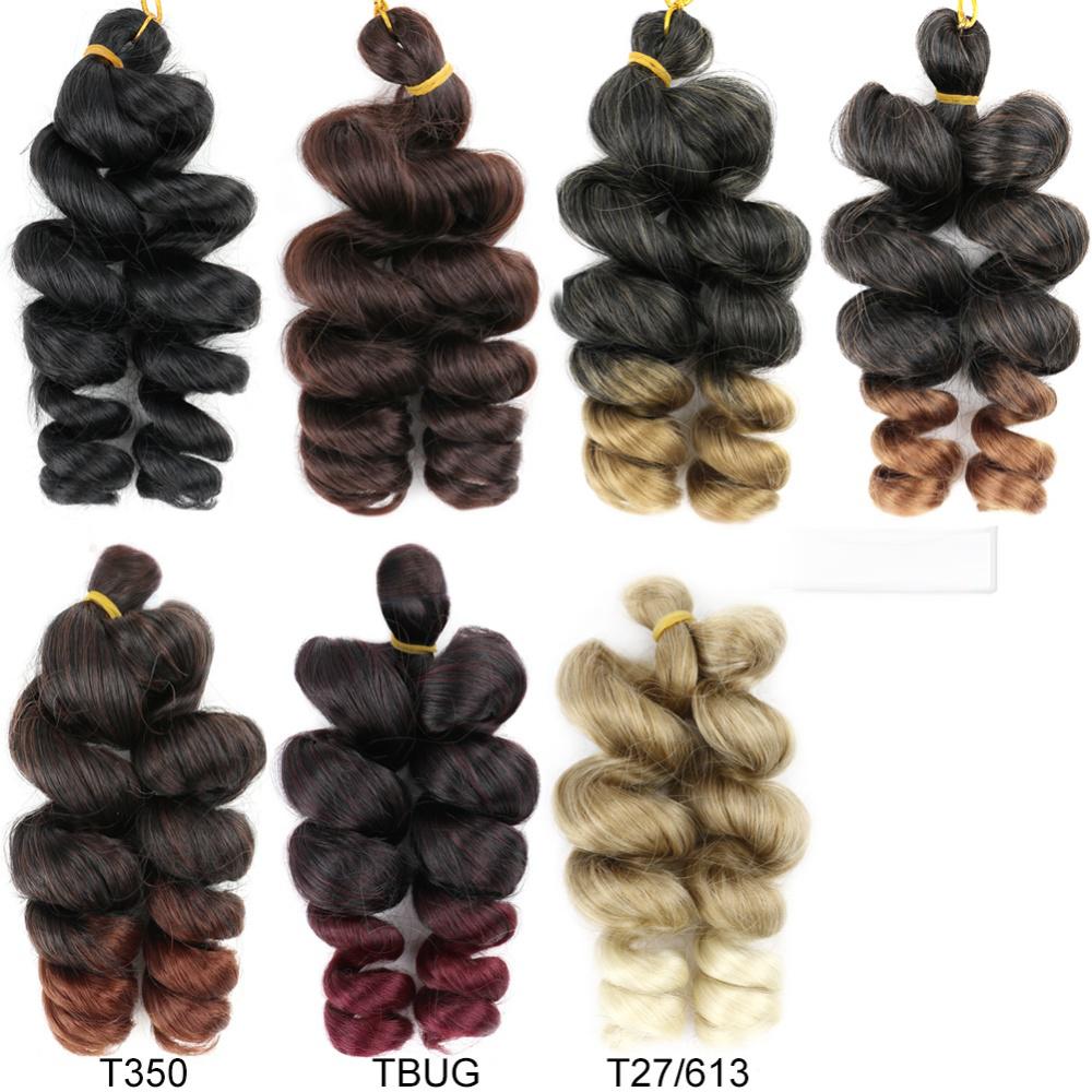 Fiber 10 inch loose wave Crochet Hair-5
