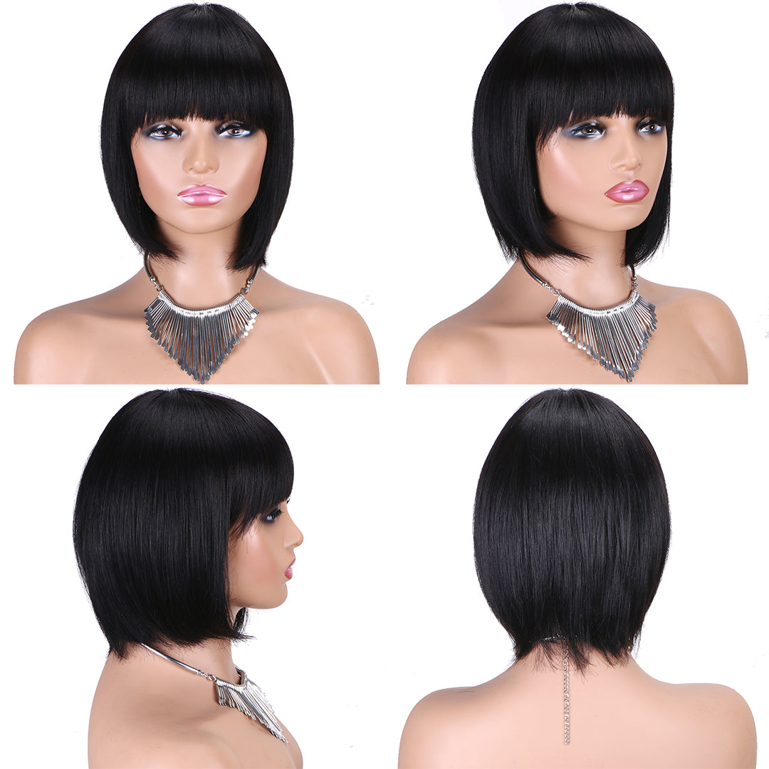 Machine made pixie cut wig---JK9030---8 inch--- RMB 99