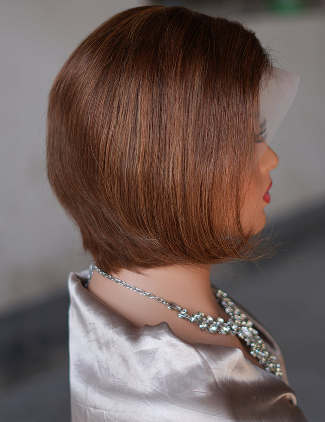 Pixie cut wig 13x4 Lace Frontal Wig--- #4/30---JK045