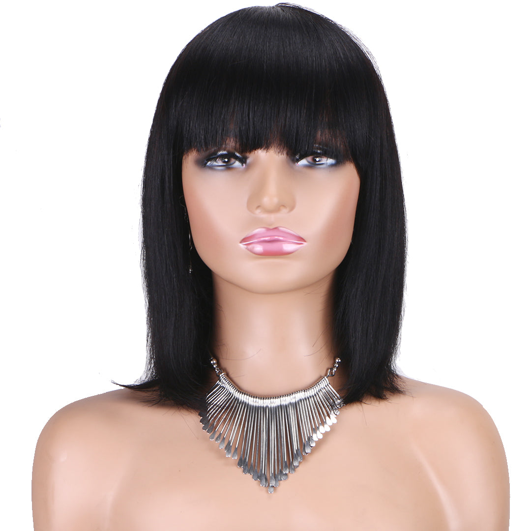 Machine made pixie cut wig---JK9030---12 inch--- RMB 155