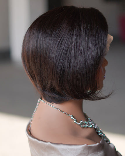 Pixie cut wig 13x4 Lace Frontal Wig---color #1B---JK045