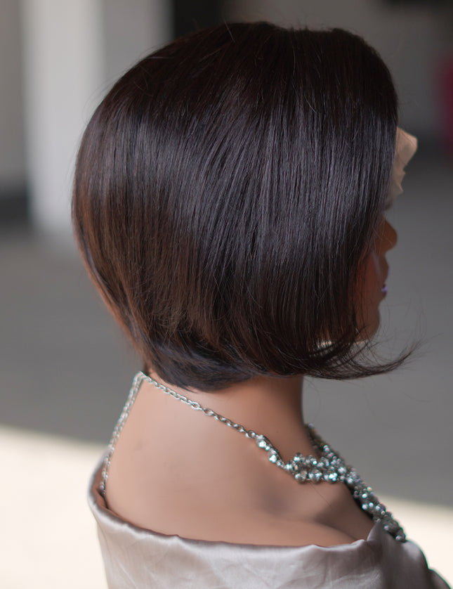 Pixie cut wig 13x4 Lace Frontal Wig---color #1B---JK045