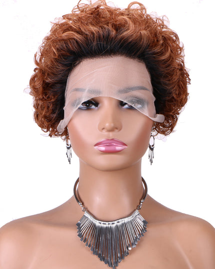 Pixie Cut Wig 13*1 lace part ---JK2016---T1B/30#---buy 1 get 2