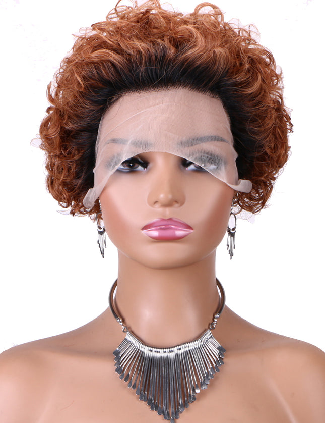 Pixie Cut Wig 13*1 lace part ---JK2016---T1B/30#---buy 1 get 2