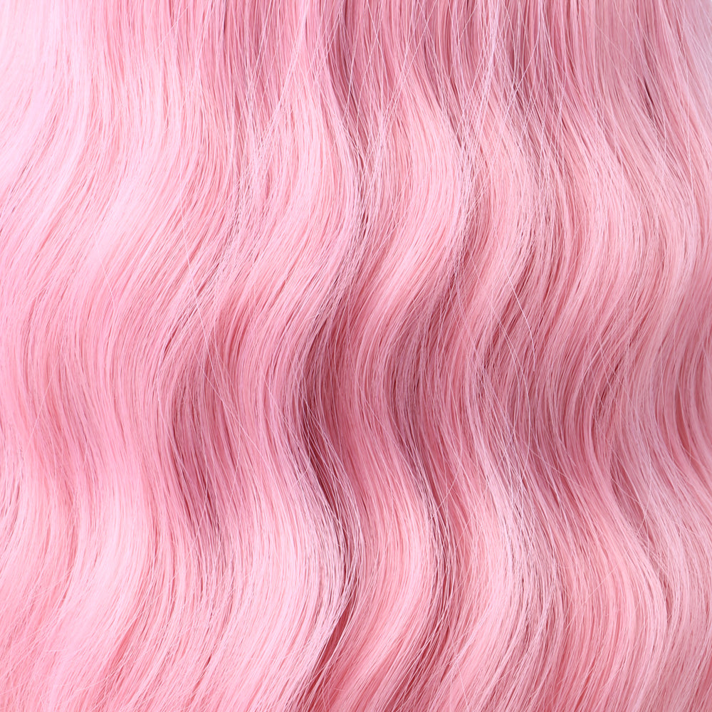 Halloween bangs bob wig fiber cosplay mechanism-PINK