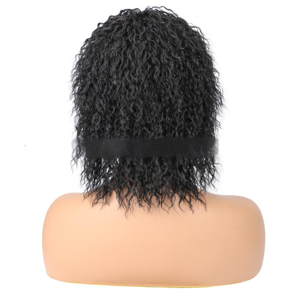 Fiber hair Punk wig-black