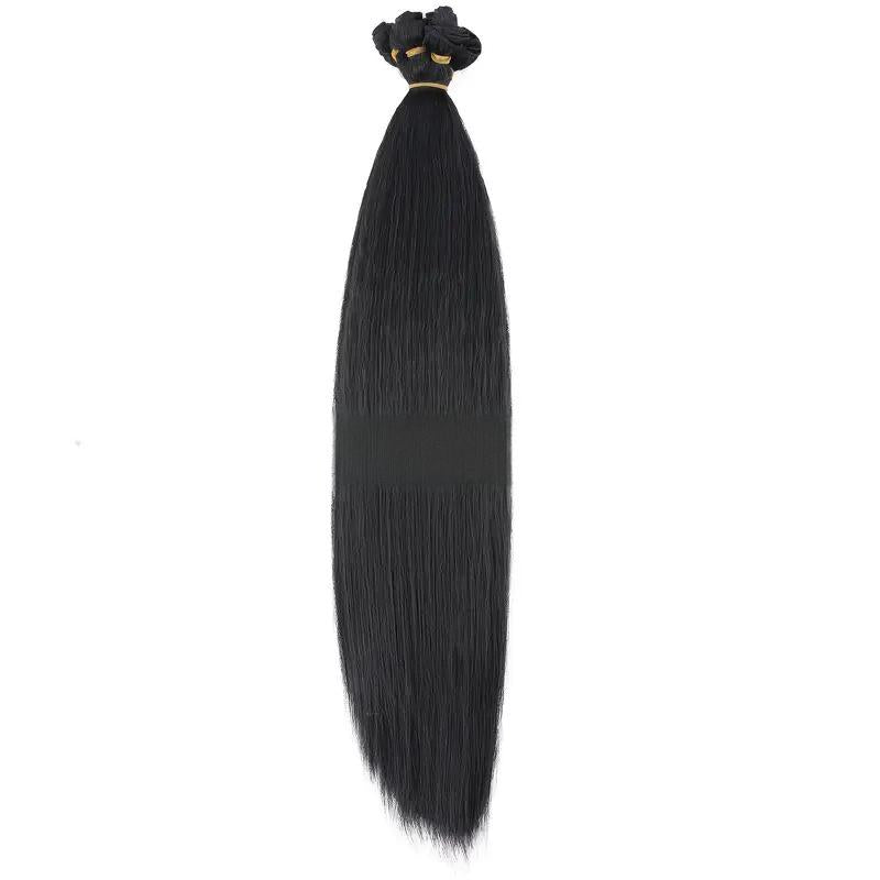 fiber Hair weft eight-piece set straight YAKI