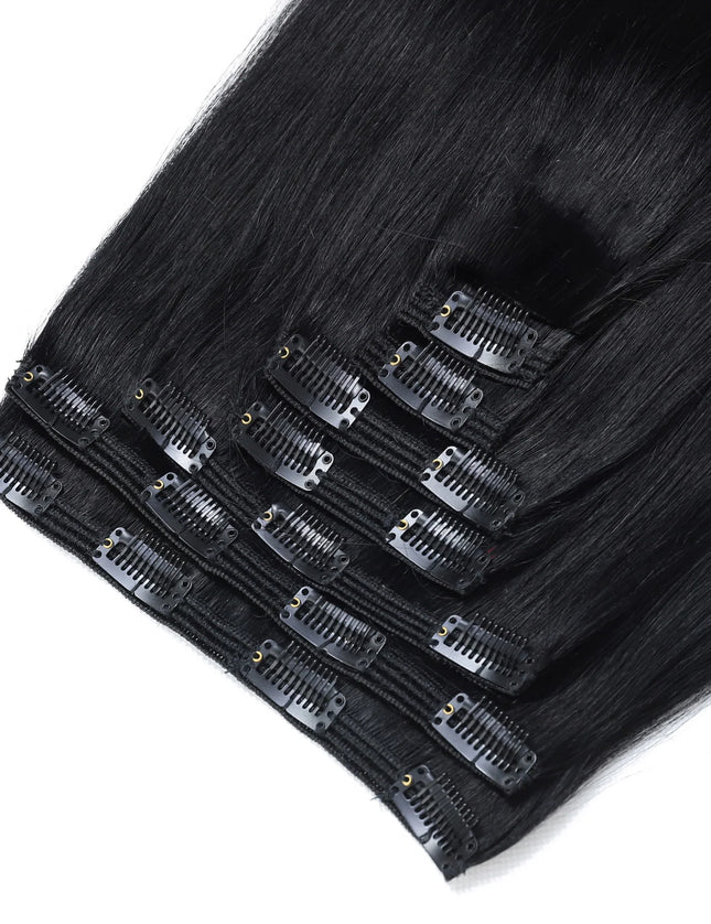 remy clip hair extensions---#1